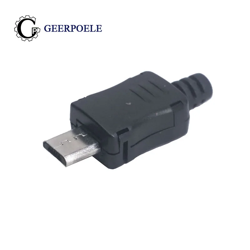 20 шт./лот USB 5p с оболочкой пластиковый корпус микро коннектор разъем для телефона