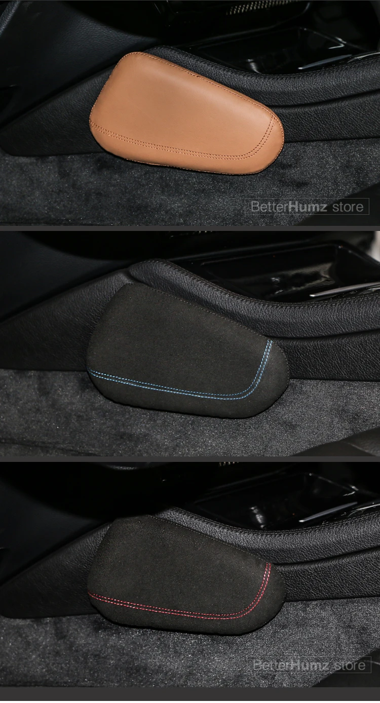 BETTERHUMZ подкладке кожа ног подушки наколенники бедра Поддержка Автомобиль Стайлинг для Audi A4 A3 A5 A6 Q3 Q5 Q7 TT A1 RS аксессуары