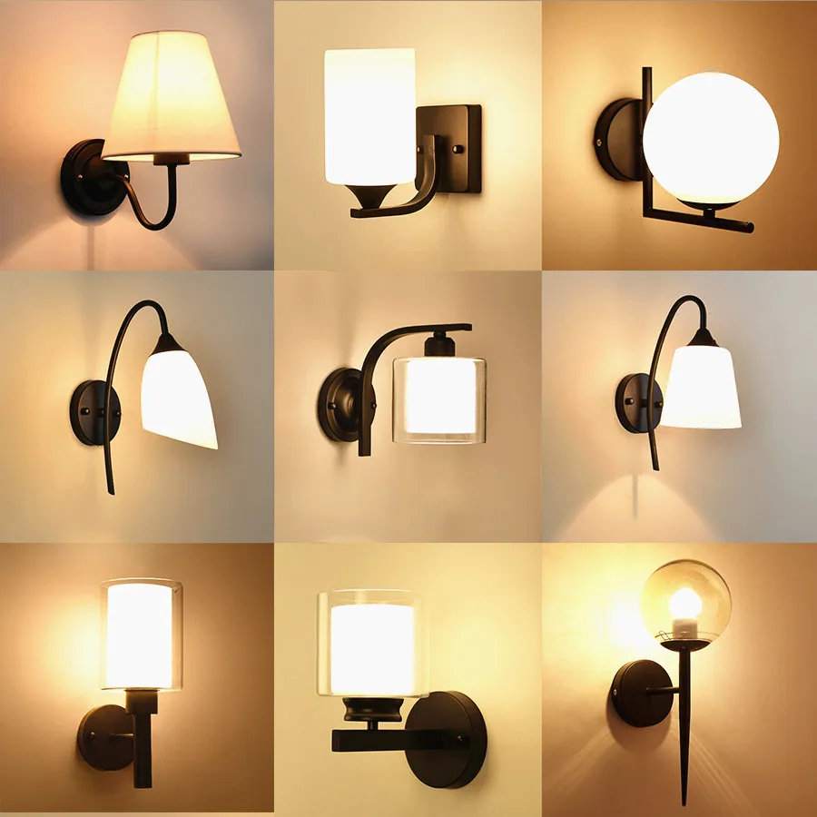 Современный светодиодный настенный светильник скандинавский стеклянный шар