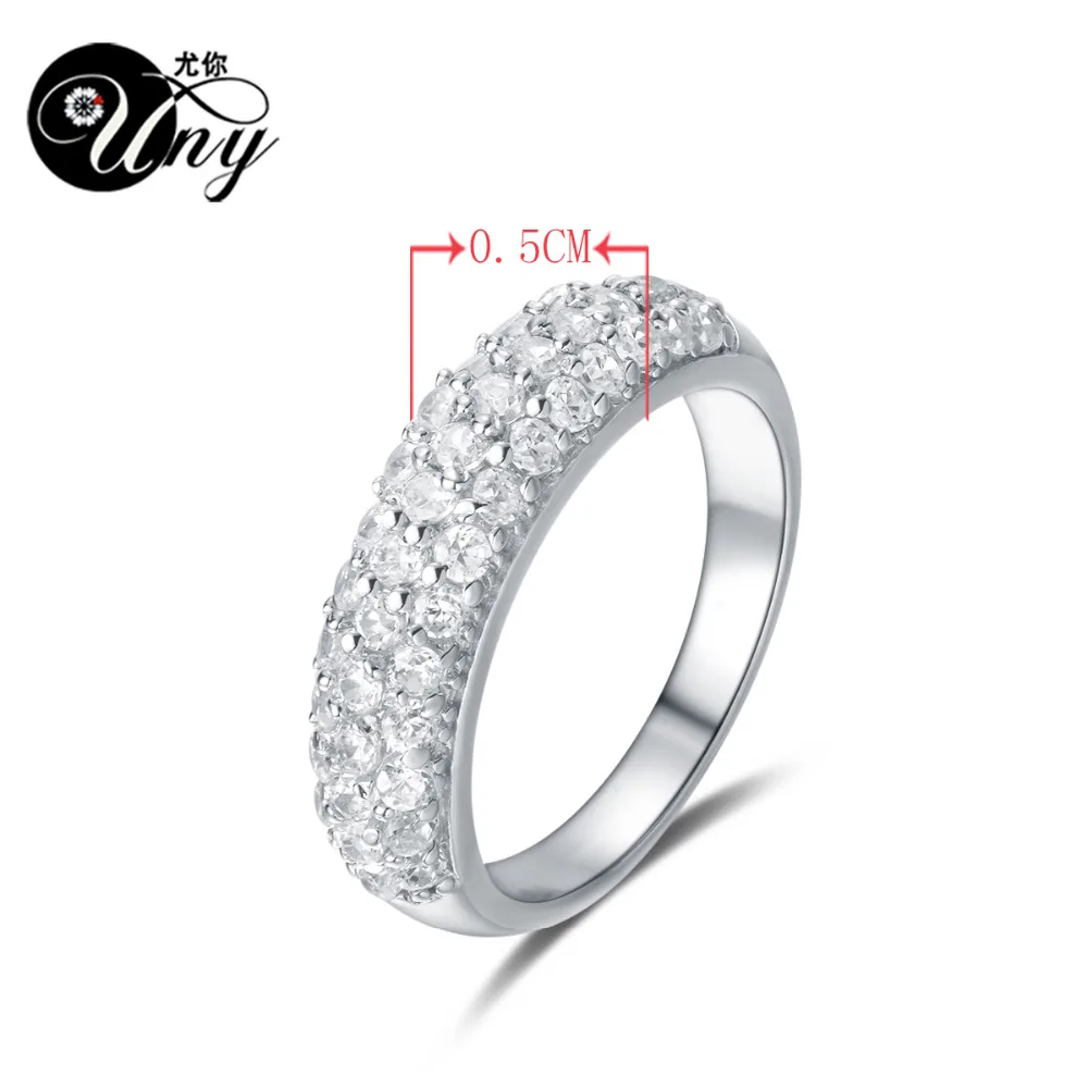 Дешево Кольцо UNY из серебра 925 пробы с гравировкой на заказ, модные женские персонализированные ювелирные кольца, семейная репродукция, Подарок на ...