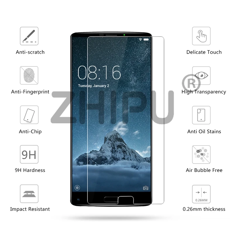10 шт./лот 2.5D 9H Премиум Закаленное стекло для HOMTOM S9 Plus 5 99 дюймов Защитная пленка