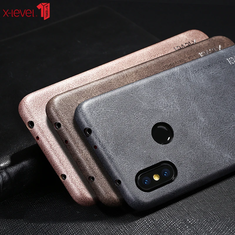 Чехол из искусственной кожи для Xiaomi Redmi Note 6 Pro X-Level, ультра-светильник, внутренняя ткань, деловая задняя крышка, чехол для Redmi Note 6