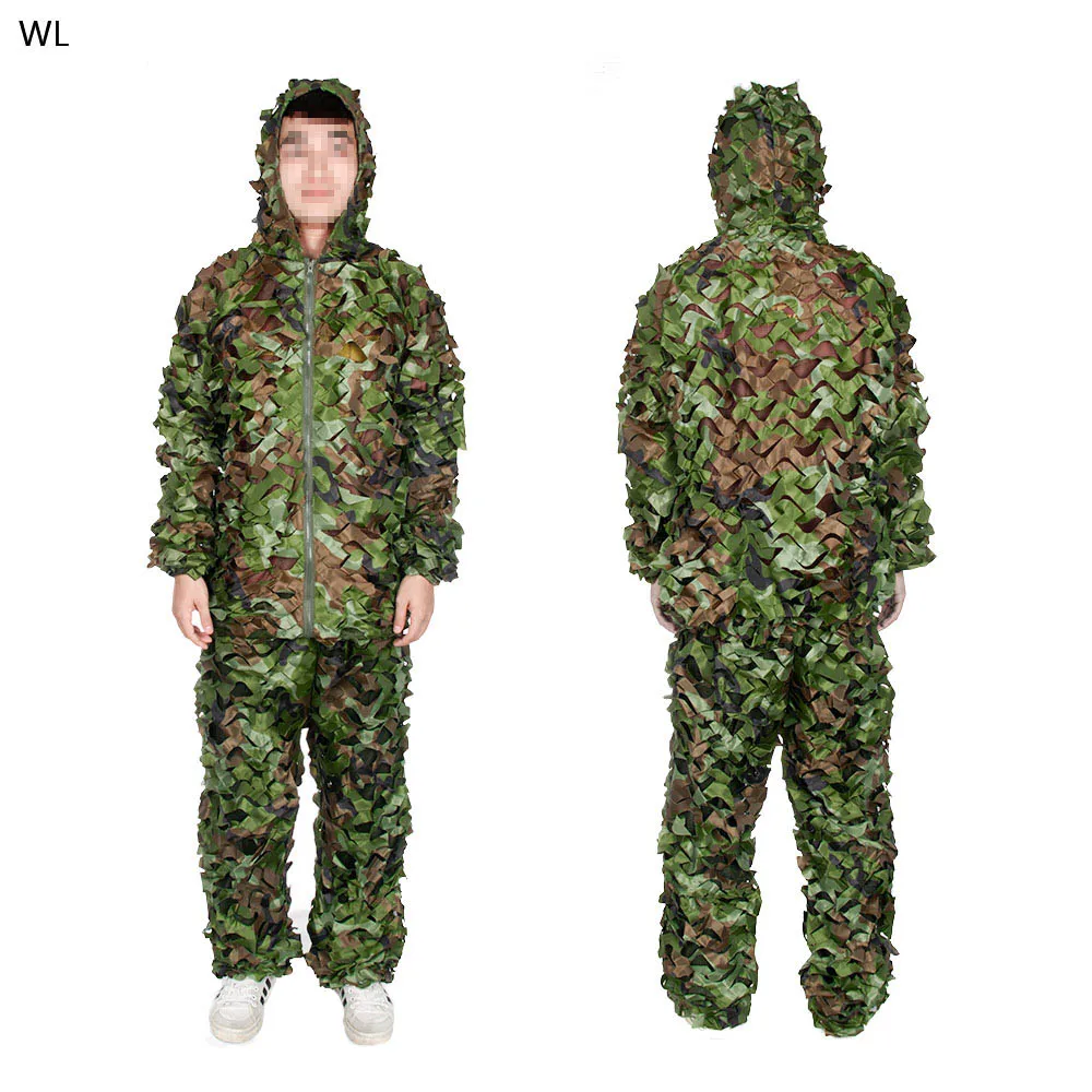 Прочный Открытый Лесной костюм Ghillie военный Камуфляжный охотничий gz340071|woodland