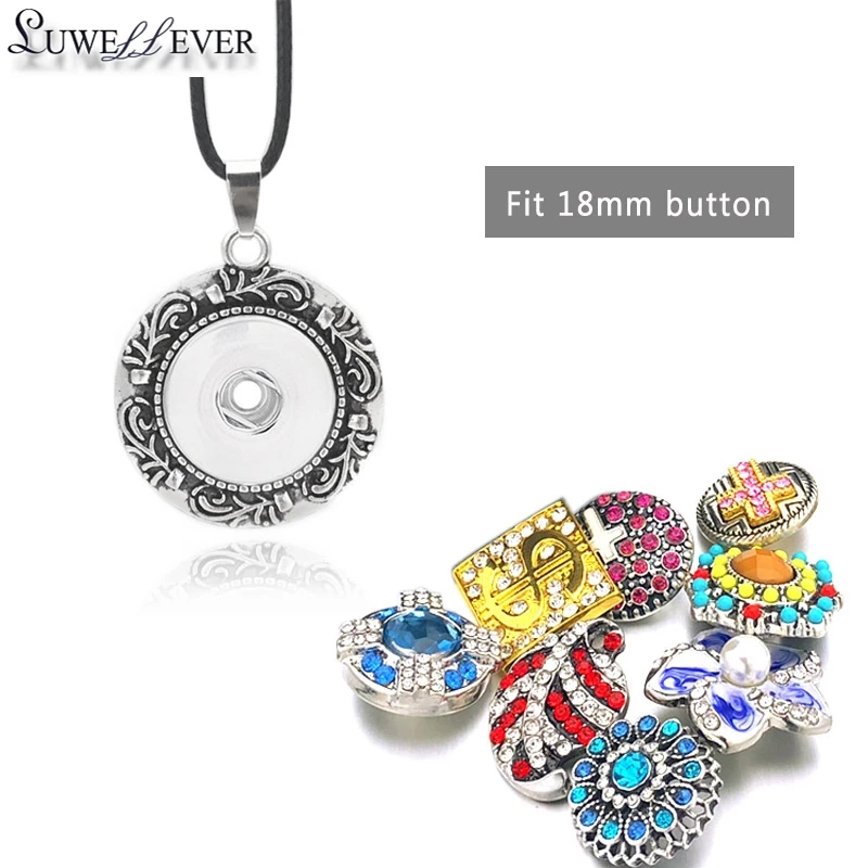 Горячая Мода сменный металлический цветок имбирное ожерелье 022 подходит 18 мм