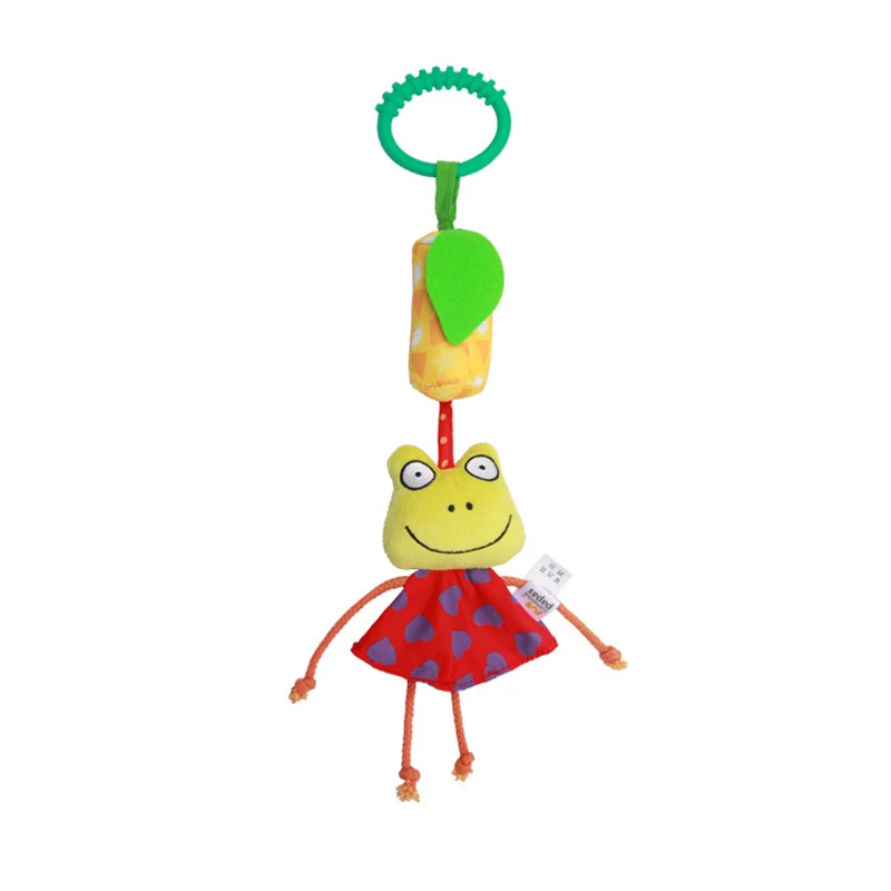 BBSKY Frog Милые животные Колокольчик для ребенка игрушки плюшевое кольцо колокольчик детская игрушка для мальчиков и девочек подарок для новорожденных детские погремушки - Цвет: BBSKY Frog
