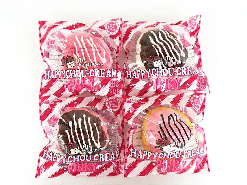 80pcs/lot 9CM Cream puffs 4 styles Original packaging Slow rebound Bread smell Toy squishy pendant free shipping | Игрушки и хобби