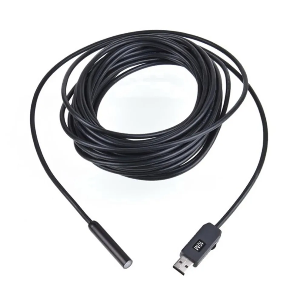 Мини Камера 10 мм USB линза эндоскопа м Длина Водонепроницаемый IP67 ПК бороскоп