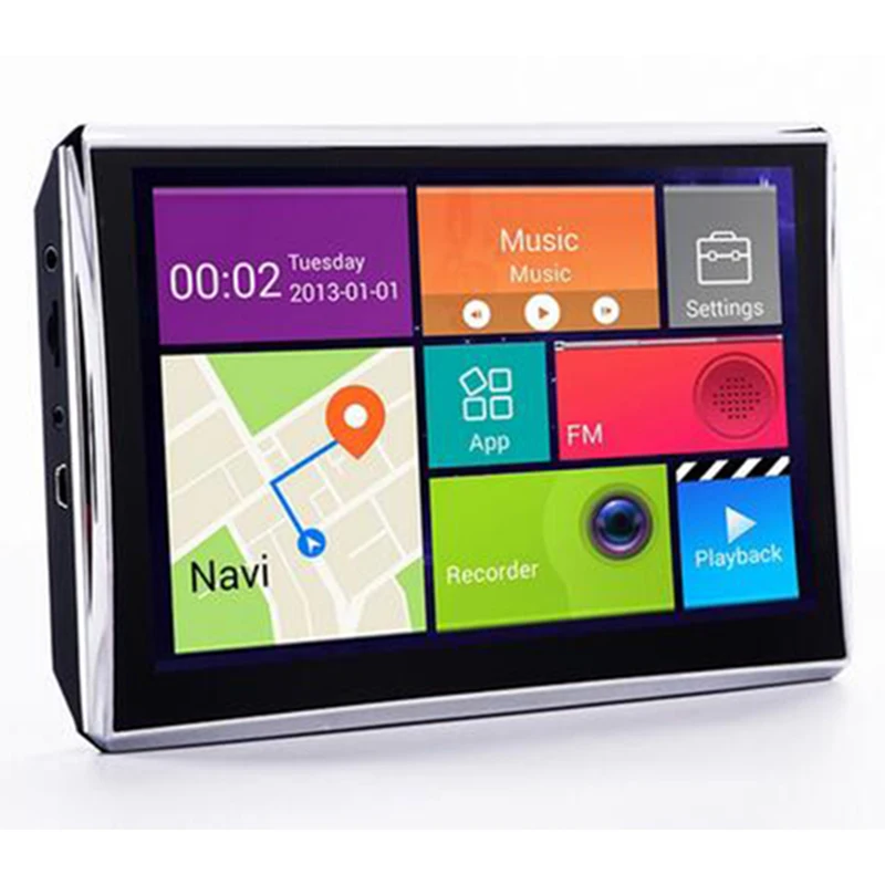 Автомобильный видеорегистратор 7 дюймов GPS навигатор Android 1080P портативный