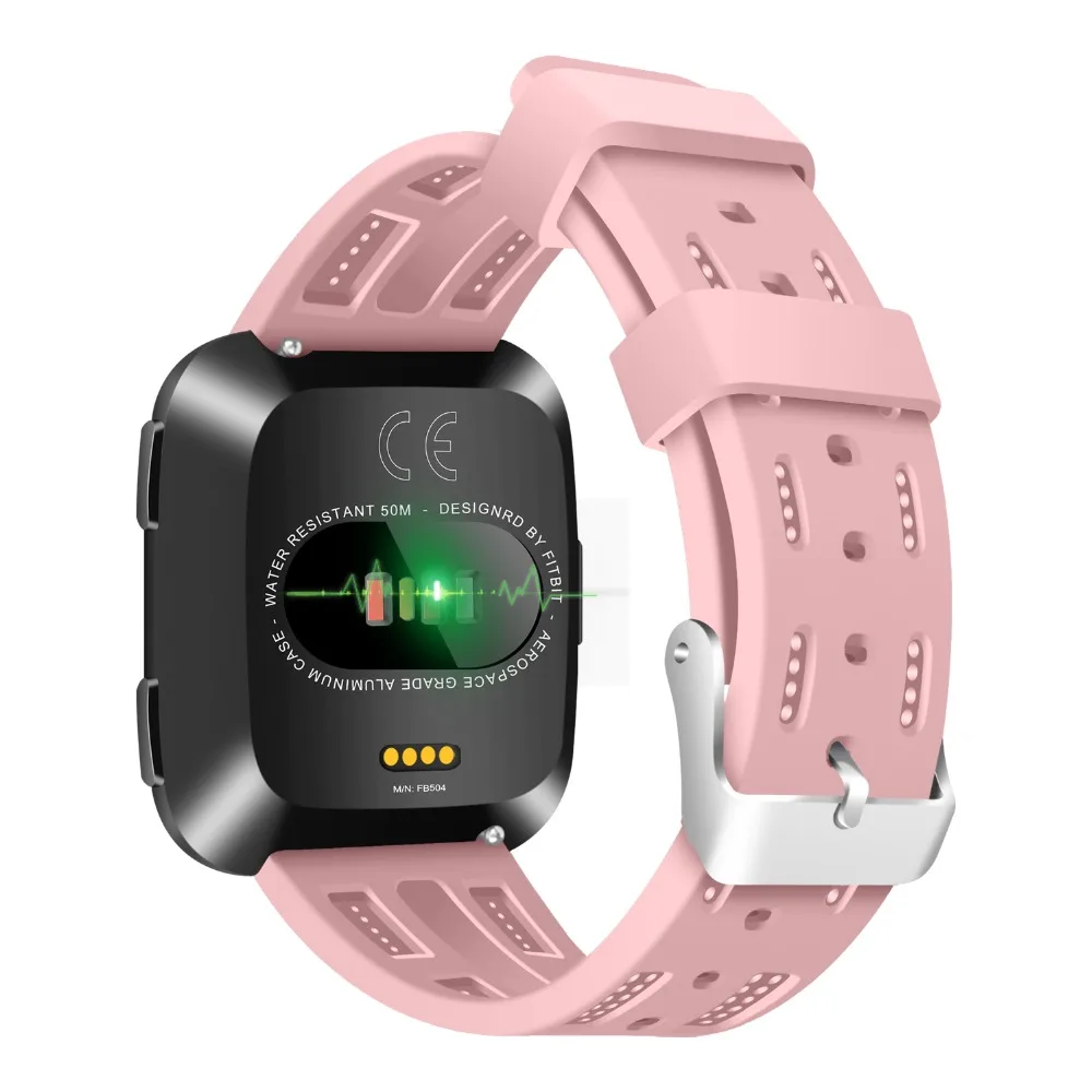 KINGBEIKE 7 Colors Soft Fashion Sport Silicone Watchband For Fitbit Versa Smart Watch Bands Replacement Wrist Bracelet Strap | Наручные