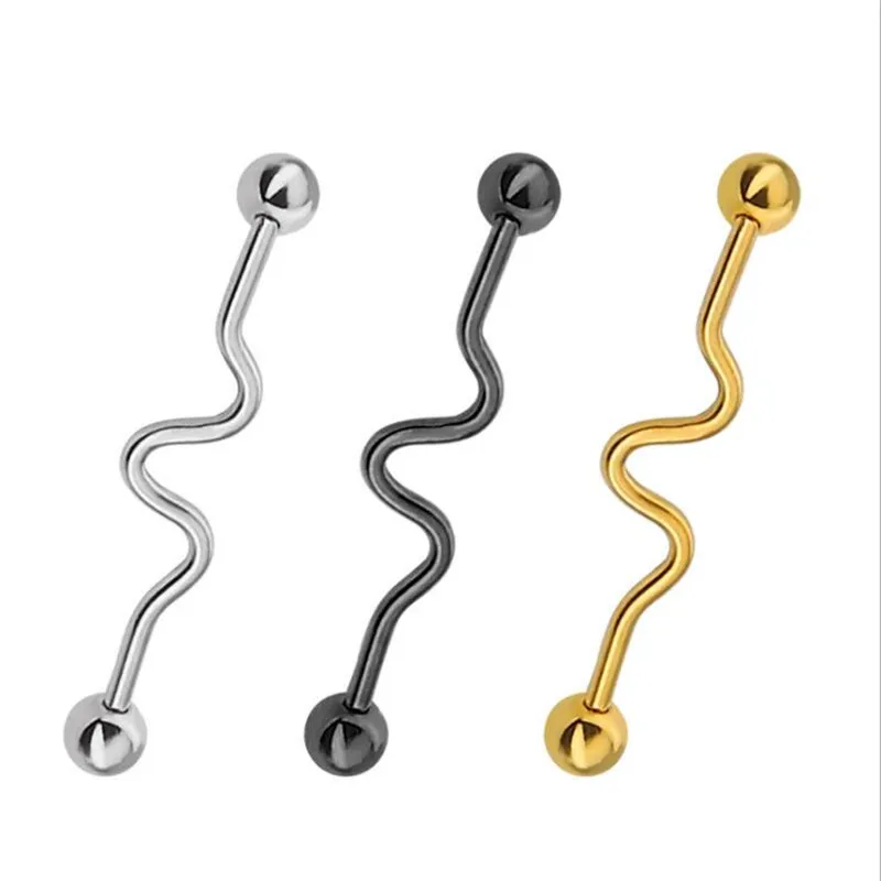 

316L Stainless Steel Ears Body Jewelry IP Plating No Fade Allergy Free