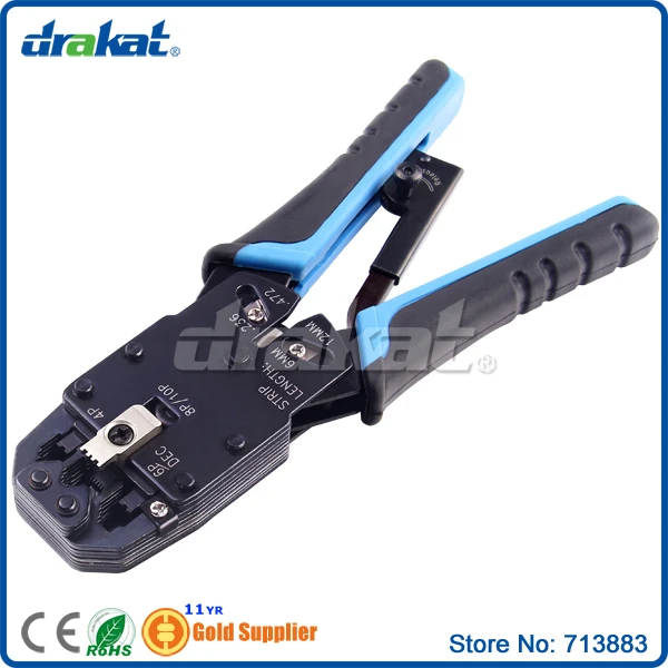 Сетевой инструмент для обжима кабеля 10 P 8 6 4 Ratchet TL 200R|lan cable crimping tool|lan crimpingcrimping lan |