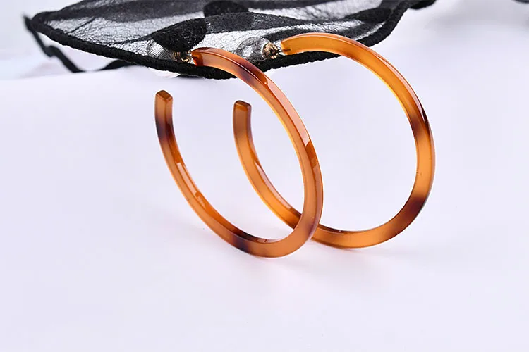 Корейские зимние аксессуары ретро большой круг квадратной формы C ацетат DIY