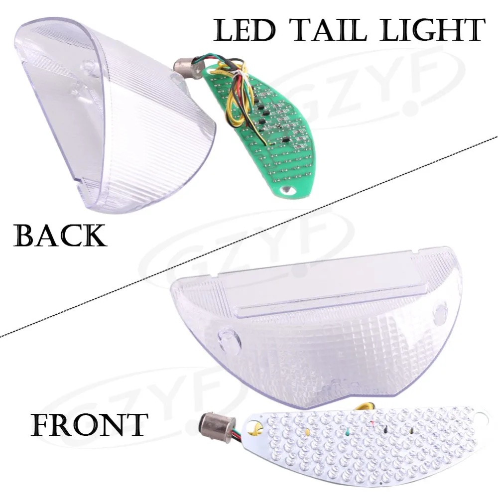

For BMW R1200GS 2004 2005 2006 2007 LED Rear Tail Brake Light Turn Signal Lamp Integrated Clear