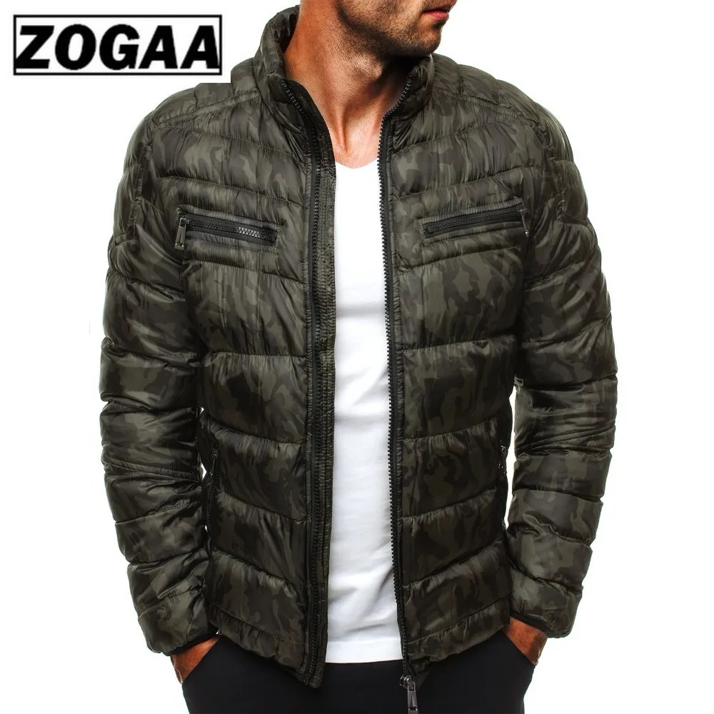 Мужская куртка парка ZOGAA повседневная однотонная больших размеров 3XL зима