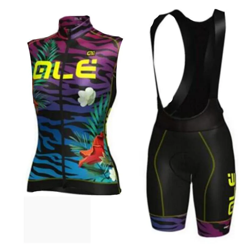 Women Cycling Jersey 2018 sleeveless Bicycle Clothing breathable MTB bike shirts bib shorts 9D pad suits ropa ciclismo | Спорт и