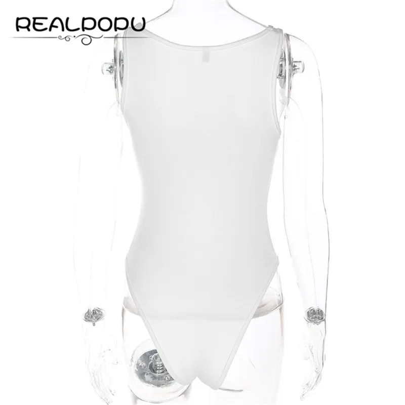 Realpopu вышитый боди Женский Белый безрукавный Повседневный узкий приталенный боди Повседневный хлопковый Летний комбинезон короткие комбинезоны костюмы