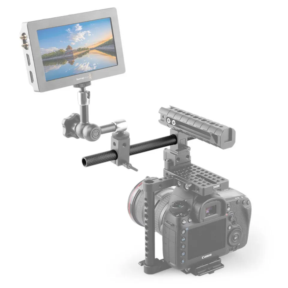 SmallRig 15 мм карбоновый стержень-6 ''длиной для 15 мм системы поддержки стержней(не резьба) Упаковка из пары-1872