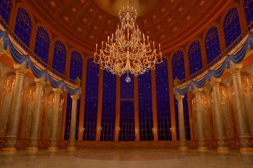 Виниловый фон для студийной фотосъемки с изображением красавицы чудовища