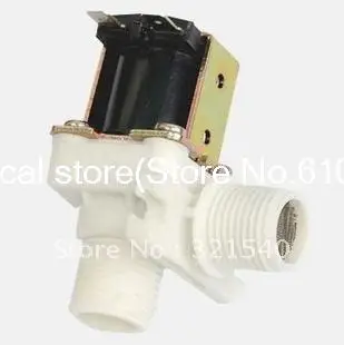 

1/2 "BSPP 2Way Пластик 90 градусов Электрический соленоид клапан 12VDC 24VDC 220VAC NC нормально Closd водяной газ шайба нагреватель душ
