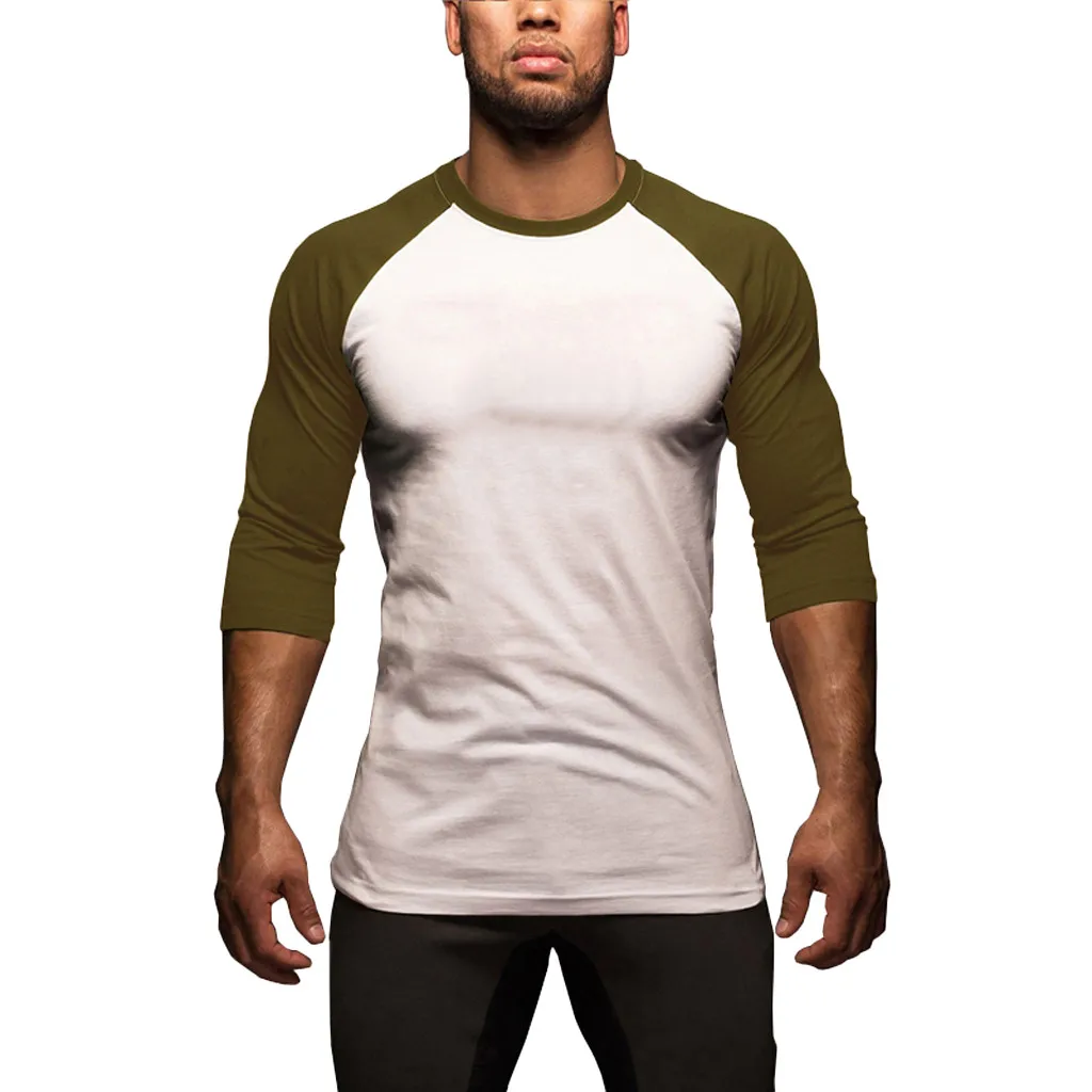 Мужская Прямая поставка хлопковая модная мужская летняя облегающая Лоскутная