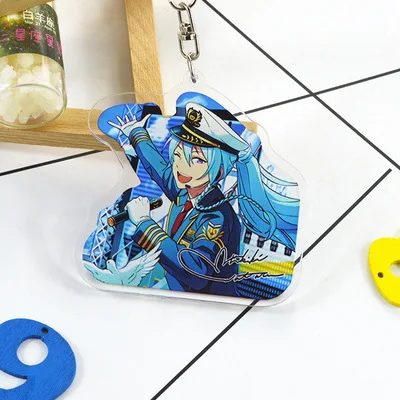 12 Игровой ансамбль звезды Валькирия Мика Kagehira Syu Itsuki брелок с двойным принтом Брелок с подвеской Llavero - Цвет: 12