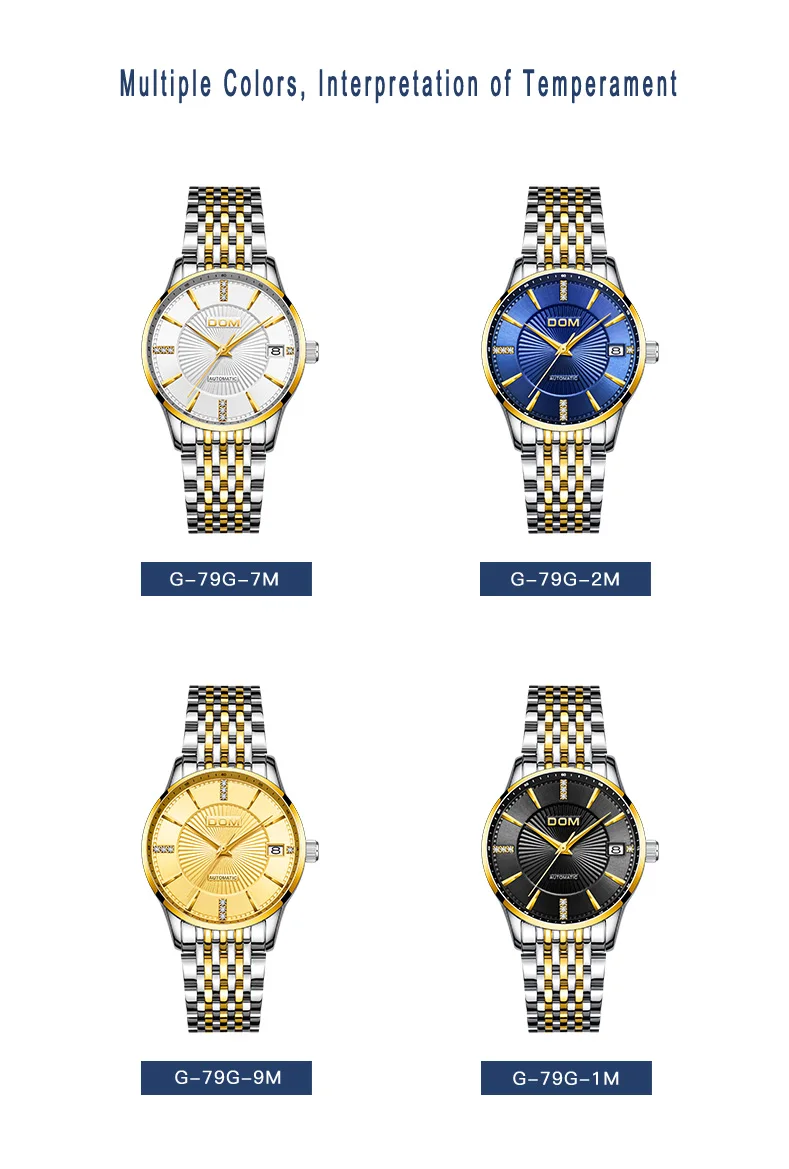 New Fashion Women Mechanical Watch Skeleton Design Top Brand Luxury Waterproof Female Automatic Clock Montre Femme G-79