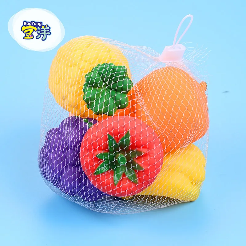 Игрушка для купания силиконовая игрушка игры в фрукты с имитацией маленького