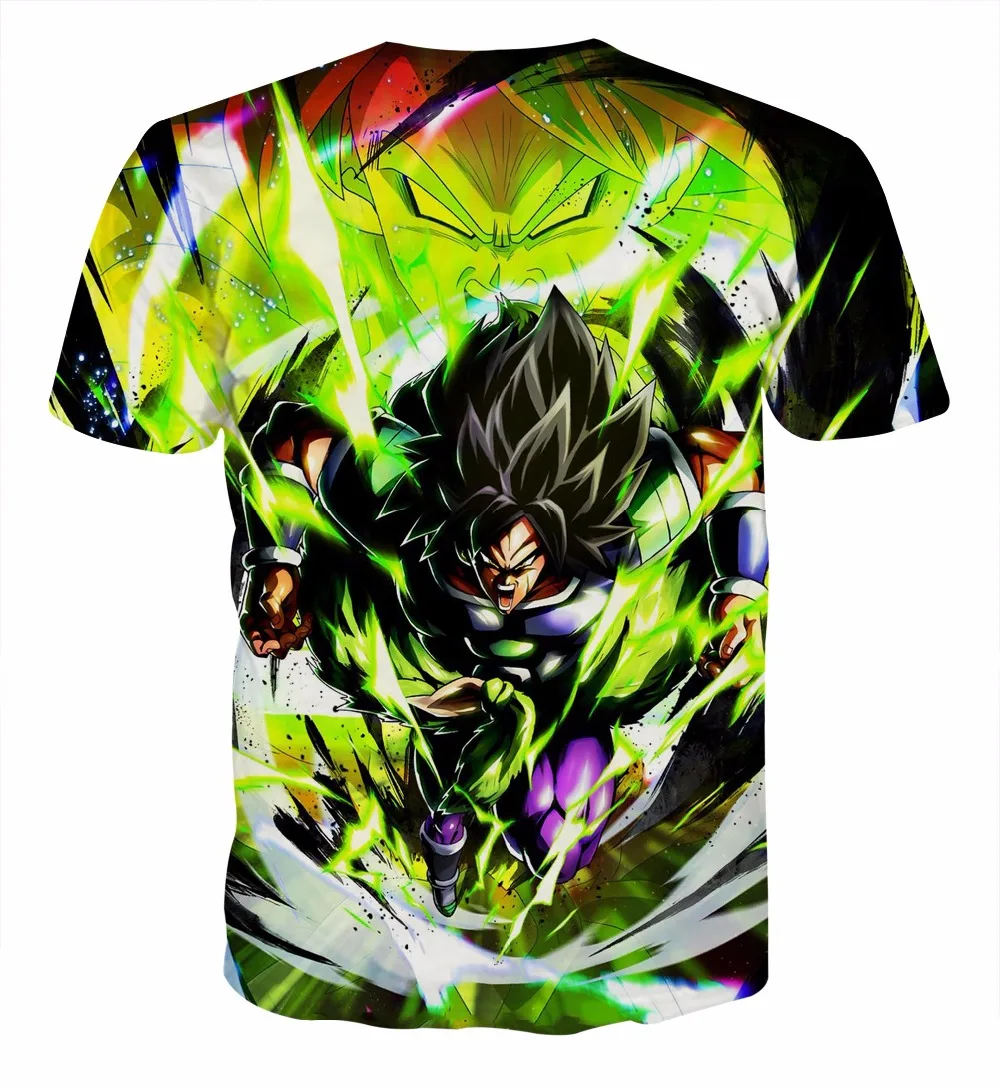 AC & DBZ/Новая мужская повседневная футболка с рисунком Аниме Супер сайян броли