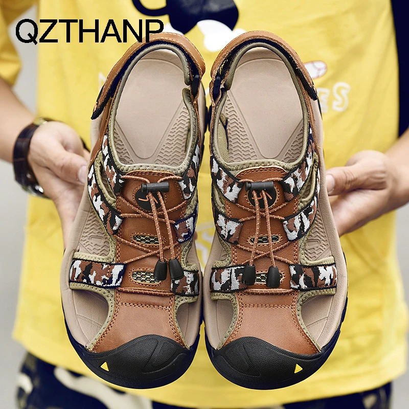 

2018 Men's Shoes Drivings Sandales Homme D Ete Zapatos Hombre Fashion Sandals Wearproof Men Youth Trend Casual Shoes Breathable