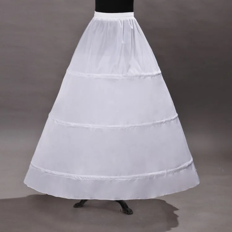

Wedding Dress Crinoline Bridal Petticoat Underskirt 3 Hoops