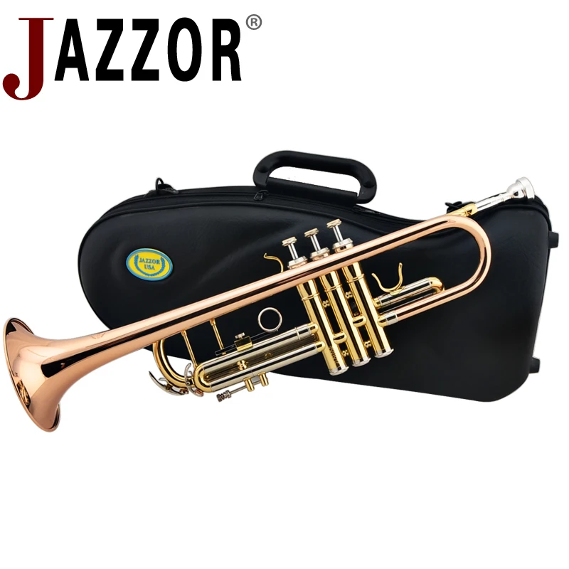 JAZZOR JZTR-400 профессиональные трубы B плоские золотые лаковые латунные духовые
