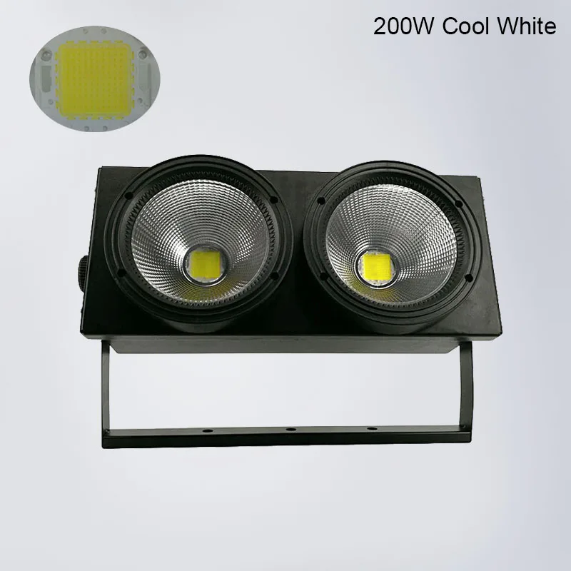 200W Cool White Светодиодный Par C0B 200 Вт RGBW 4в1 освещение Холодный белый и теплый белый DMX Блиндер Par сценический эффект освещения - Цвет: 200W Cool White