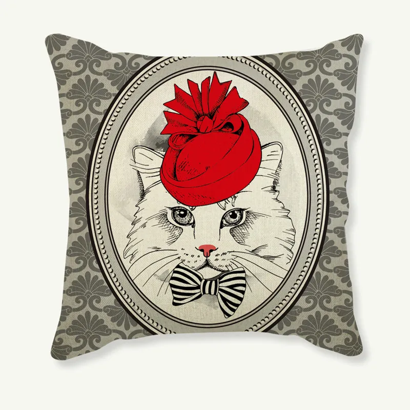 Свадебное украшение с принтом собаки мистера кота Ms декоративная наволочка на