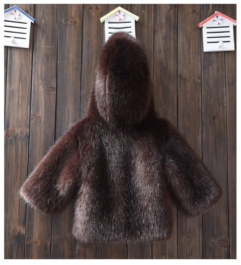 CROAL chery/модные меховые зимние куртки и пальто для малышей ростом от 60 до 160 см; Утепленное зимнее меховое пальто для девочек; зимний комбинезон для новорожденных; детская верхняя одежда