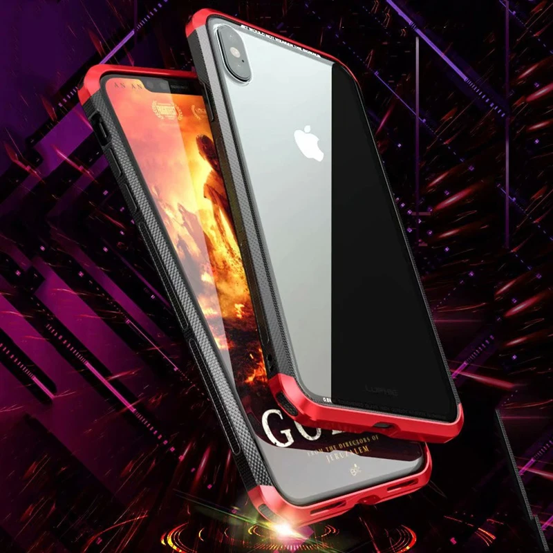 Luphie чехол для телефона Apple iPhone X XS Max XR CNC Алюминиевый металлический бампер