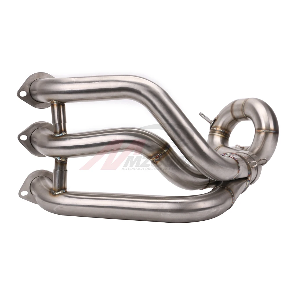 Motorcycle Modified Muffler Central Exhaust Header Pipe Tube Manifold For Yamaha mt-09 fz-09 mt09 fz09 2014 2015 2016 | Автомобили и