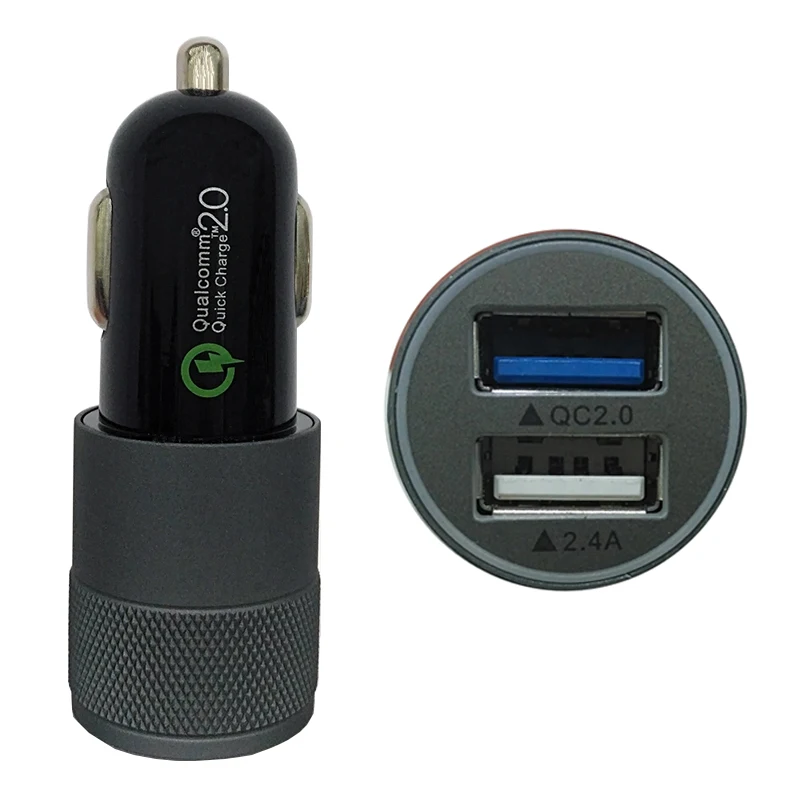 Автомобильное зарядное устройство Bili-Fox USB QC2.0 быстрое с двумя usb-портами