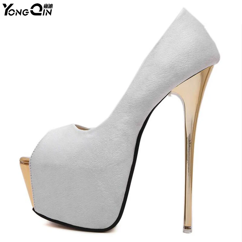 Женские туфли на платформе черные лодочки высоком каблуке 16 см 3 цвета|women designer