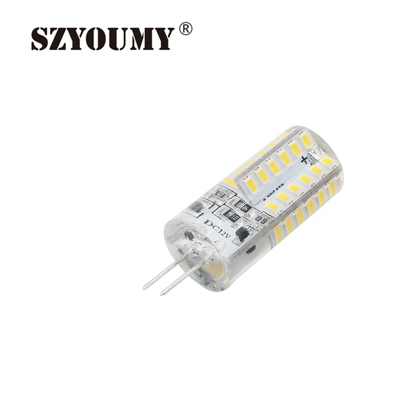 SZYOUMY G4 Базовая 48 Светодиодный ная лампа высокой мощности SMD3014 DC 12V белый/теплый