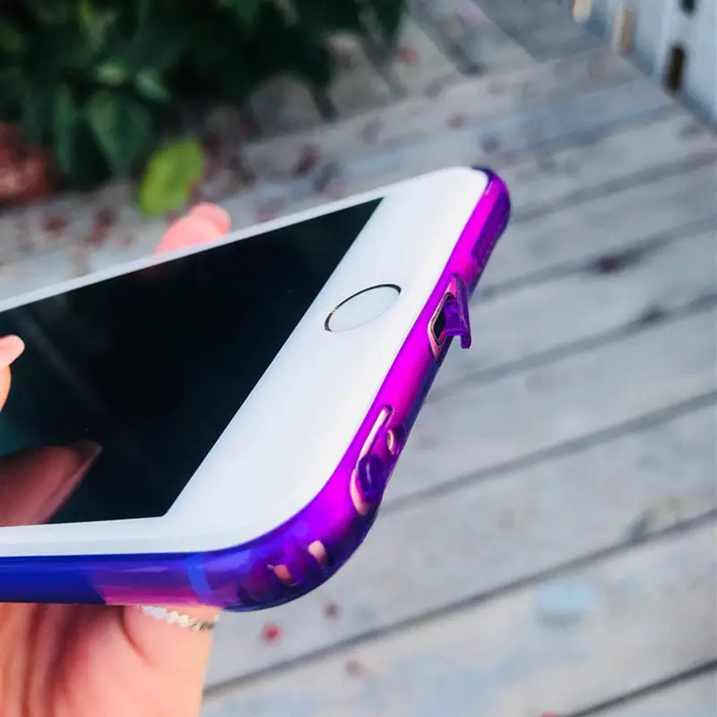 Цветные Чехлы для Apple IPhone X XS MAX 6 6S 7 8 Plus XR Прозрачный Мягкий противоударный чехол