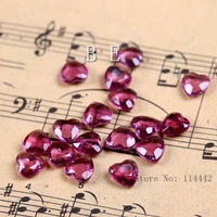 2000pcslot 6mm 1 carat acrylic burgundy heart crystals table scatter heart tip back confetti wedding valentine decoration