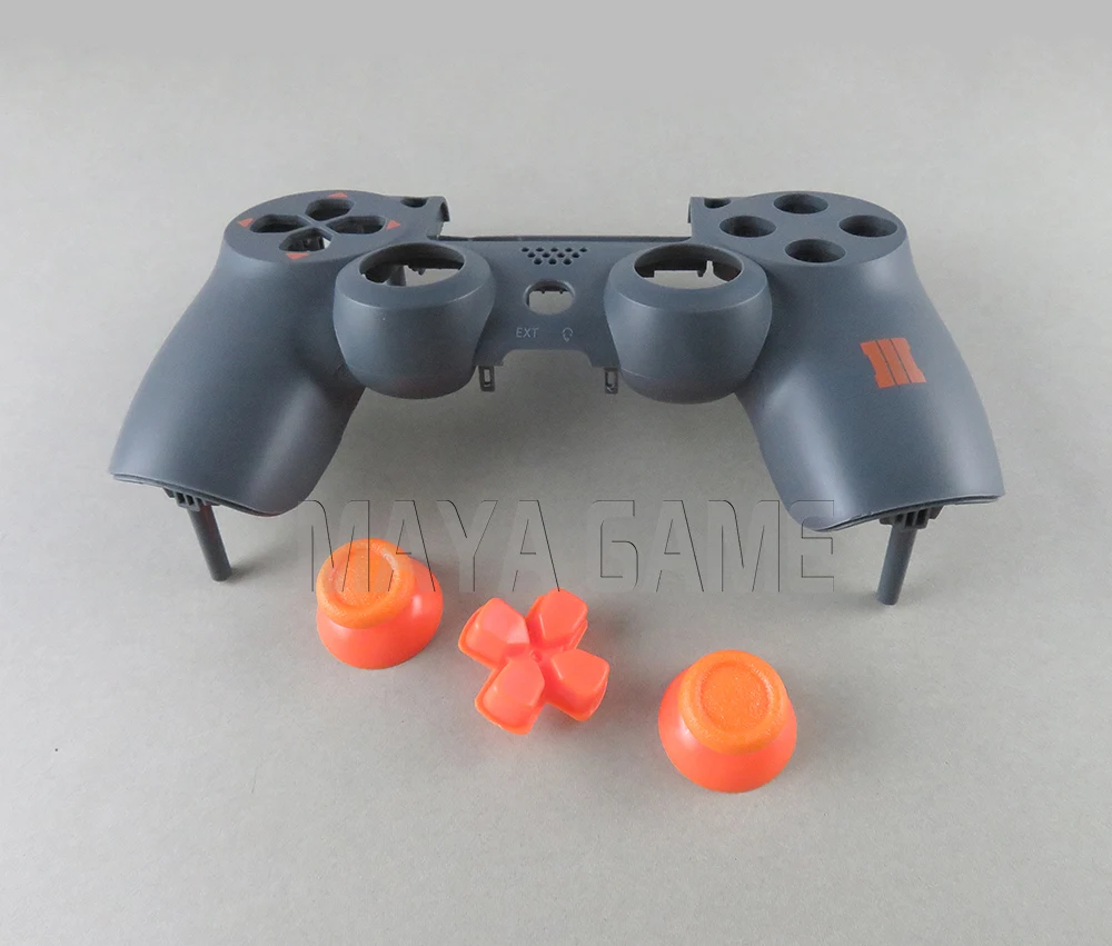 Для sony PS4 Геймпад контроллер JDS-020 JDS-040 2,0 4,0 Прозрачный передний задний корпус чехол и кнопки Mod Kit