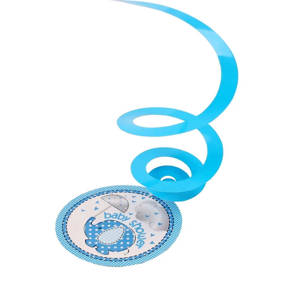 FENGRISE 12 шт. висячий слон для детского душа украшения вечерние спиральный детский