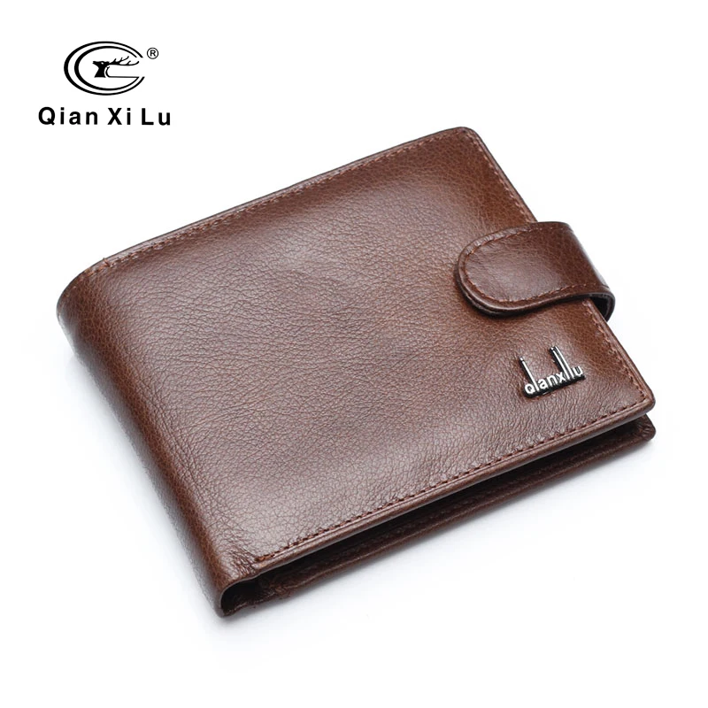 Brand Genuine Leather Men Wallets With Coin Pocket Brown Wallet Purse Male High Quality wholesale price | Багаж и сумки