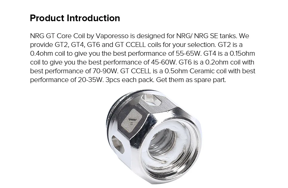 3 шт. спираль vaporesso GT Core для NRG каскад SKRR-S Танк Vape GT2 GT4 GT6 GT8 GT CCELL аксессуары для электронных сигарет