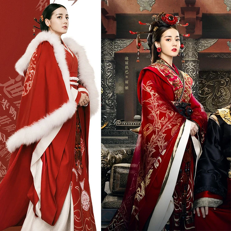 4 вида конструкций ReBa GongSun Li красная нежная императрица ханьфу династии Цинь для телевизионной игры женщина короля Легенда принцессы ли