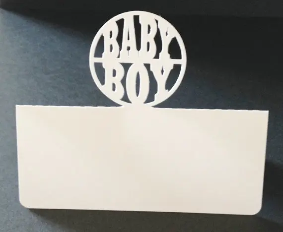 

Baby boy Place Cards, Holiday, Wedding bridal baby shower Dinner Party, Seating Reception, Escort table number name card