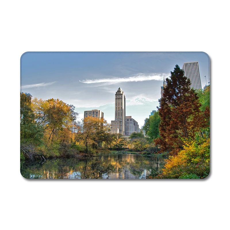 Центральный парк Нью-Йорк США Живописный пейзаж крутая природа резиновый коврик