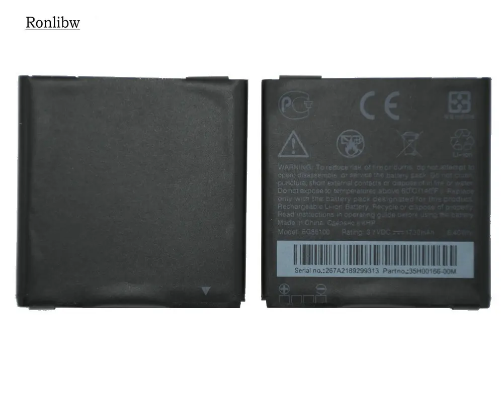 Сменный аккумулятор Ronlibw BG58100 BG86100 1800 мАч для HTC G14 Z710E Z710T X515M x15d Z715E Sensation XE/XL G18 X315 e