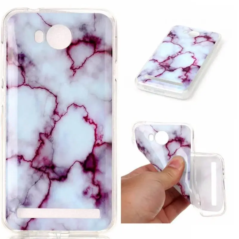 Case Для Huawei Y3 2 Silicon Зерна Шаблон Мягкие TPU + IMD Тонкий Сотовый Телефон Shell Обложка II